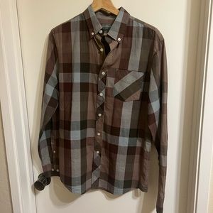 L.L. Bean Signature Brown Slim Shirt